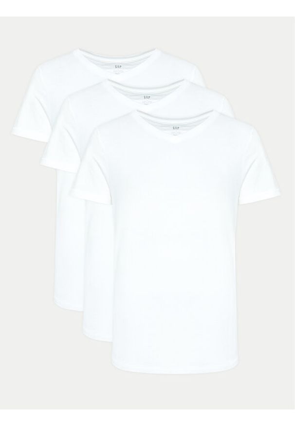 GAP - Gap Komplet t-shirtów 483955-00 Biały Regular Fit. Kolor: biały. Materiał: bawełna