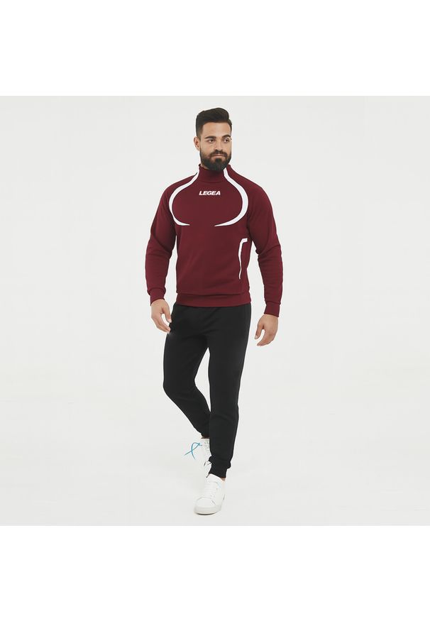 LEGEA - Dres sportowy kompletny TOKYO rozmiar dziecięcy. Okazja: na uczelnię. Kolor: czerwony. Materiał: dresówka. Wzór: haft. Styl: sportowy