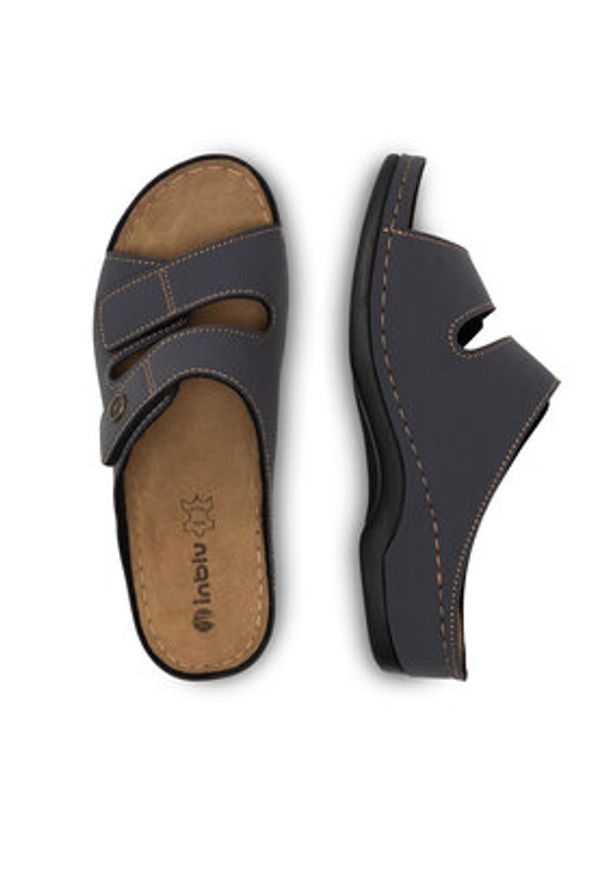 Inblu Klapki 06080A00 Granatowy. Kolor: niebieski. Materiał: syntetyk