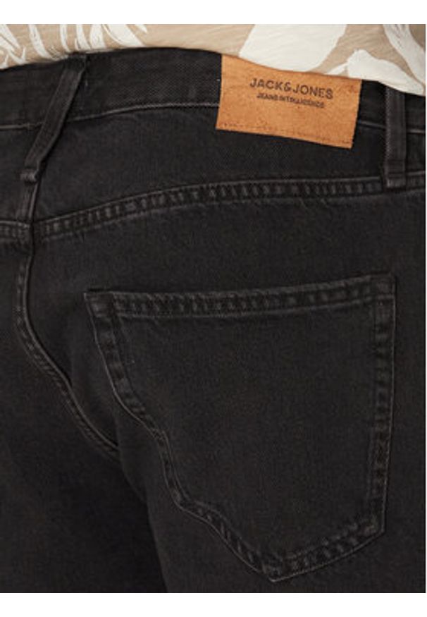 Jack & Jones - Jack&Jones Szorty jeansowe Chris Cooper 12252866 Czarny Relaxed Fit. Kolor: czarny. Materiał: bawełna