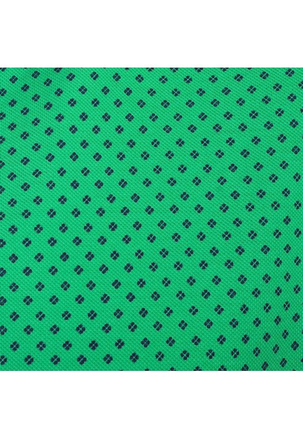 Koszulka Polo - Męska - Pako Jeans - Zielona w Drobny Groszek. Okazja: na co dzień. Typ kołnierza: polo. Kolor: zielony. Materiał: bawełna. Wzór: grochy. Styl: casual