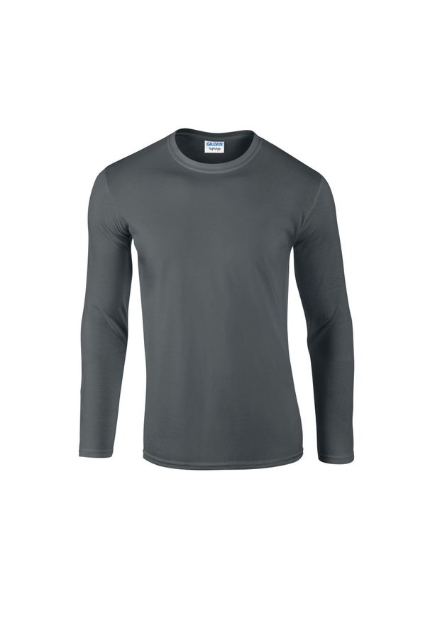 GILDAN - Koszulka Z Długim Rękawem Dla Dorosłych Unisex Soft Touch. Kolor: wielokolorowy, szary, brązowy. Długość rękawa: długi rękaw. Długość: długie