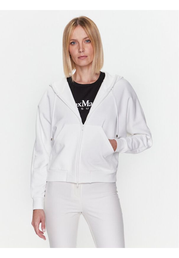 Bluza Max Mara Leisure. Kolor: biały. Materiał: syntetyk