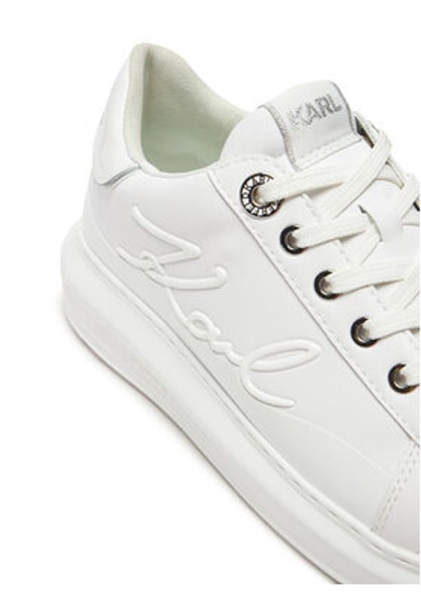 Karl Lagerfeld - KARL LAGERFELD Sneakersy Kapri KL62548F Biały. Kolor: biały. Materiał: skóra