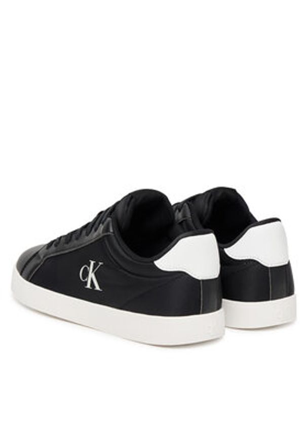 Calvin Klein Sneakersy 3 Cupsole Pu YM0YM01213 Czarny. Kolor: czarny. Materiał: skóra