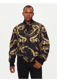 Versace Jeans Couture Kurtka bomber 77GASD07 Czarny Loose Fit. Kolor: czarny. Materiał: syntetyk