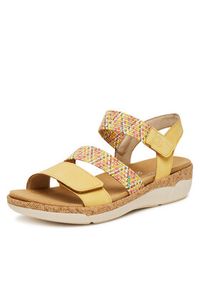 Remonte Sandały R6861-68 Żółty. Kolor: żółty. Materiał: materiał, syntetyk #5