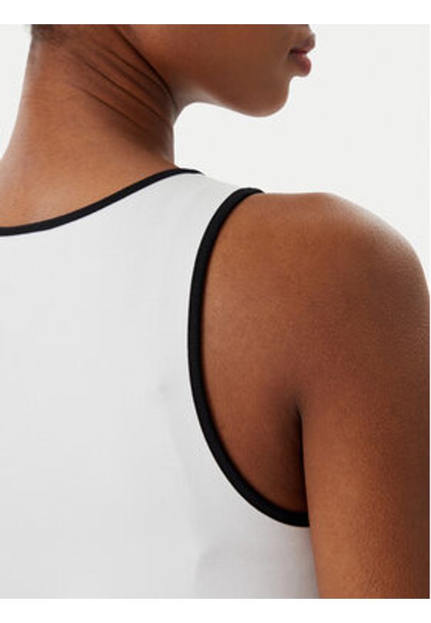 Karl Lagerfeld Jeans Top B2W17087 Biały Slim Fit. Kolor: biały. Materiał: syntetyk