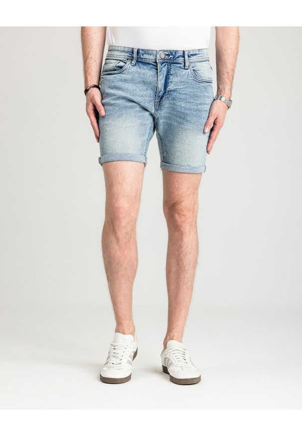 MARCUS - Męskie Spodenki Jeansowe Marcus Slade 2213 Shorts Vintage Light Used 19-200278. Materiał: jeans. Styl: vintage
