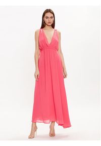 ViCOLO Sukienka wieczorowa TE0028 Różowy Regular Fit. Kolor: różowy. Materiał: syntetyk. Styl: wizytowy #4