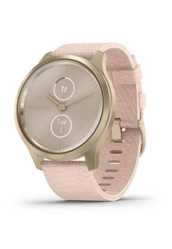 GARMIN - Smartwatch Garmin Vivomove Style jasnozłoty. Rodzaj zegarka: smartwatch. Kolor: złoty. Materiał: nylon. Styl: elegancki, klasyczny