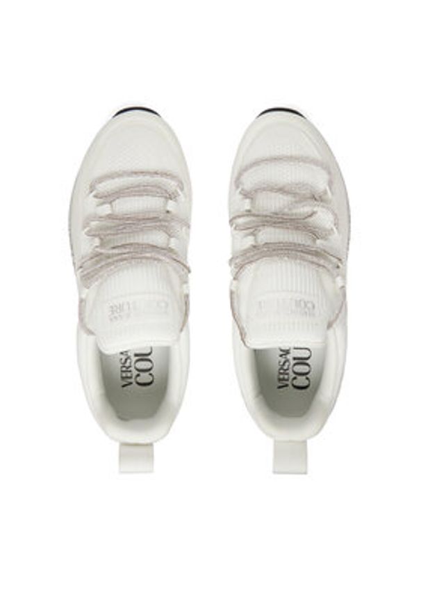 Versace Jeans Couture Sneakersy 79VA3SAB Biały. Kolor: biały. Materiał: materiał