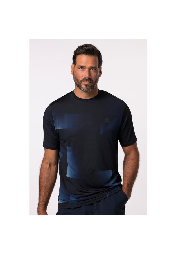 JAY-PI - Męska Koszulka funkcyjna tenis rękaw 1/2 do 7 XL. Kolekcja: plus size. Kolor: niebieski. Materiał: elastan, poliester, materiał. Sport: tenis