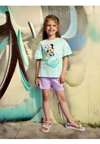 Sinsay - Szorty 2 pack Myszka Minnie - zielony. Kolor: zielony. Długość: krótkie. Wzór: motyw z bajki