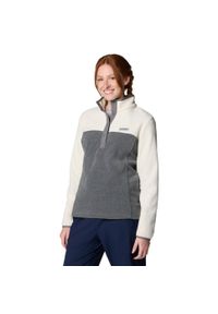 columbia - Polar turystyczny damski Benton Springs 1/2 Snap Pull Over II. Kolor: szary. Materiał: poliester. Sport: turystyka piesza