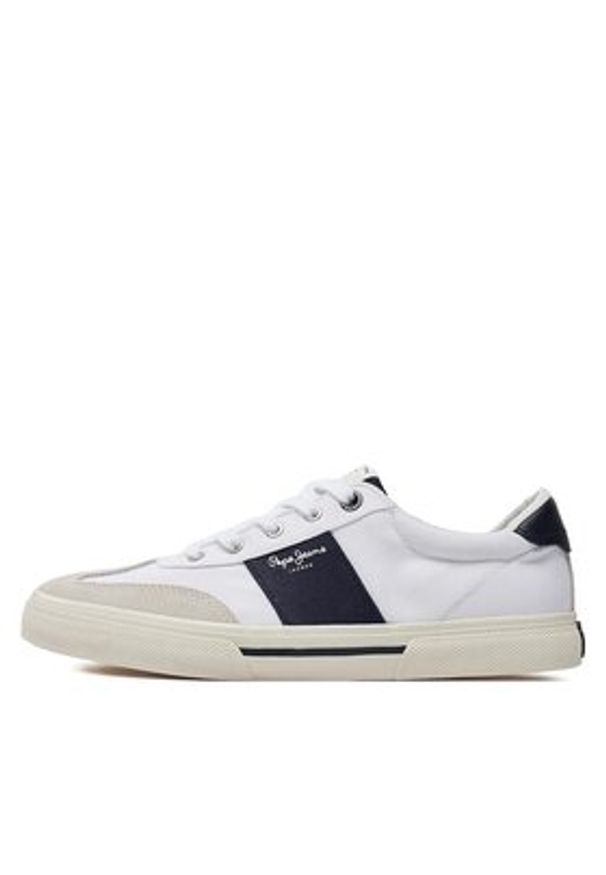Pepe Jeans Sneakersy Kenton Strap M PMS31042 Biały. Kolor: biały. Materiał: materiał