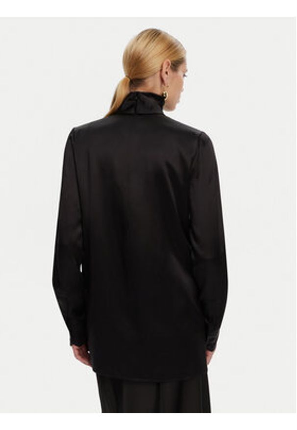 DOLCE & GABBANA - Dolce&Gabbana Bluzka F7AI0T FU1AU N0000 Czarny Regular Fit. Kolor: czarny. Materiał: jedwab