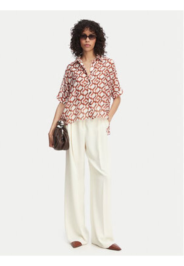 Max Mara Beachwear Koszula Ariete 2616111049 Kolorowy Regular Fit. Materiał: bawełna. Wzór: kolorowy
