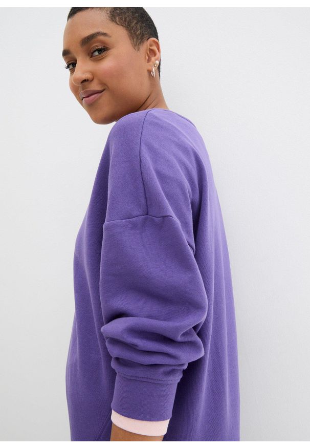 bonprix - Bluza oversize. Kolor: fioletowy