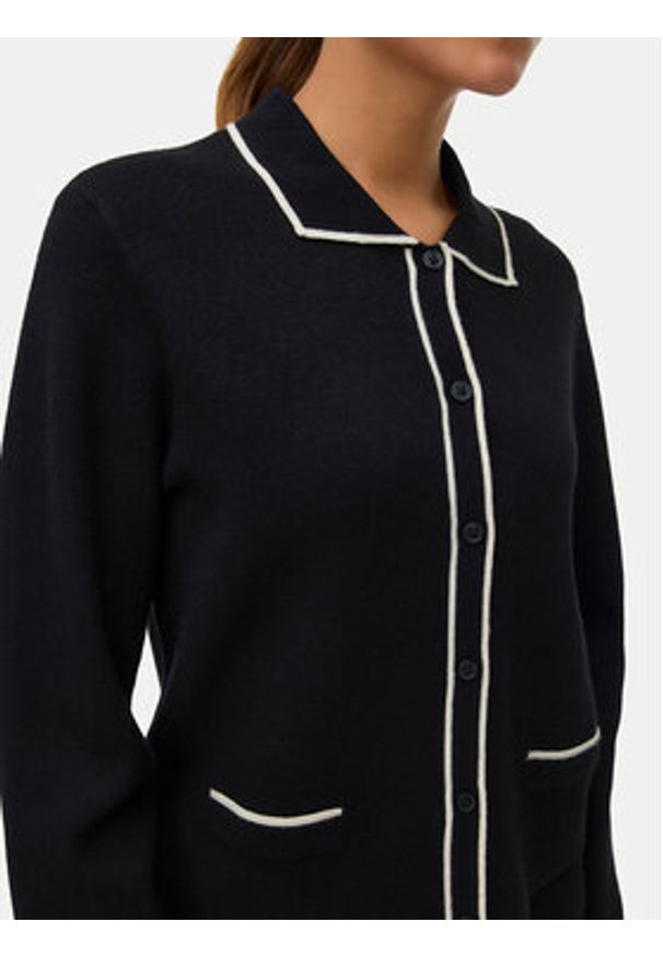 Vero Moda Kardigan Gold 10337626 Czarny Regular Fit. Kolor: czarny. Materiał: syntetyk