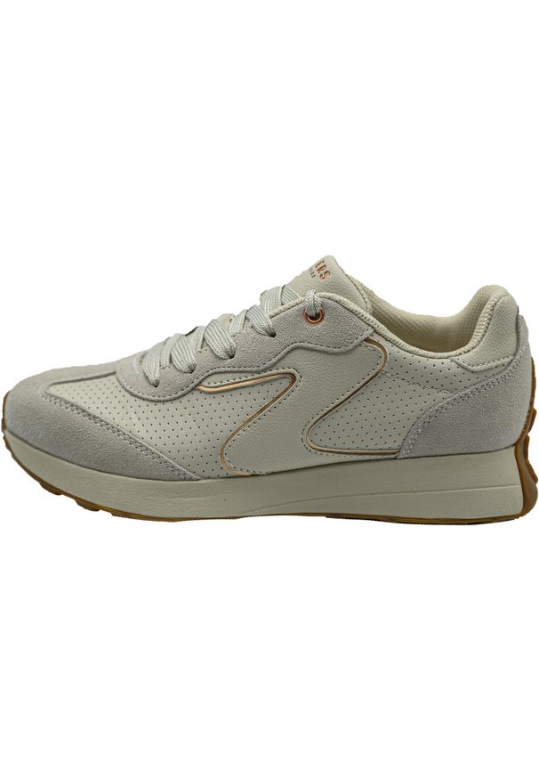 skechers - Buty Skechers Street Gusto, Kobiety. Kolor: biały. Materiał: materiał, skóra