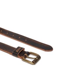 Levi's® Pasek Męski 235473-4 Brązowy. Kolor: brązowy. Materiał: nubuk, skóra
