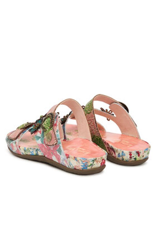 Laura Vita Klapki Liloo 41 Kolorowy. Materiał: skóra. Wzór: kolorowy