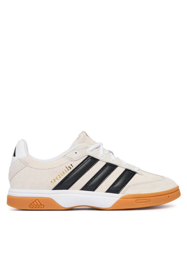 Adidas - adidas Buty halowe Spezialist KJ3729 Szary. Kolor: szary. Materiał: skóra, zamsz