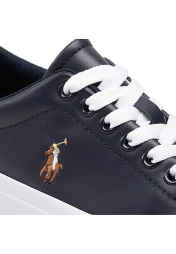 Polo Ralph Lauren Sneakersy Longwood 816861060001 Granatowy. Kolor: niebieski. Materiał: skóra