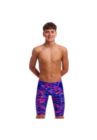 Spodenki FUNKY TRUNKS Warped Waves - jammery chłopięce. Kolor: niebieski, fioletowy, wielokolorowy