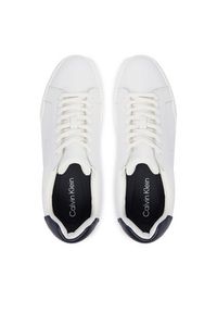 Calvin Klein Sneakersy Chunky Cupsole Laceup Lth YM0YM01344 Biały. Kolor: biały. Materiał: skóra #5