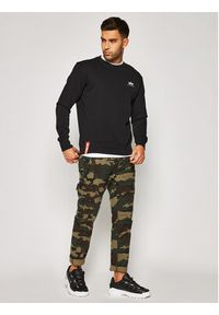 Alpha Industries Bluza Basic 188307 Czarny Regular Fit. Kolor: czarny. Materiał: bawełna