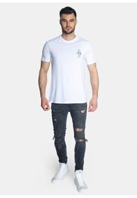 Koszulka męska biała Armani Exchange 3LZTAB ZJ8TZ 1100. Kolor: biały #4