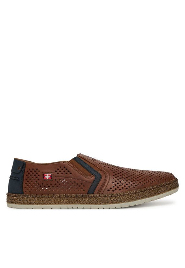 Rieker Półbuty B5297-24 Brązowy. Kolor: brązowy. Materiał: skóra