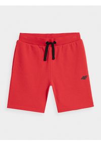4f - 4F Spodenki dresowe chłopięce 128 (7-8 lat). Kolor: czerwony. Materiał: dresówka. Sezon: lato #1