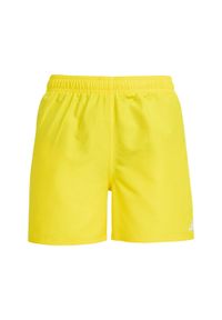 Adidas - Szorty Swim Kids. Kolor: żółty, biały, wielokolorowy. Materiał: materiał