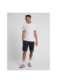 Koszulka sportowa z krótkim rękawem męska Hummel hmlGO cotton. Kolor: biały. Długość rękawa: krótki rękaw. Długość: krótkie. Sport: piłka nożna