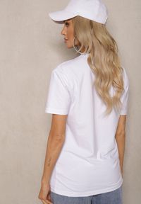 Renee - Biała Klasyczna Gładka Koszulka z Bawełny Detima. Kolor: biały. Materiał: bawełna. Wzór: gładki. Styl: klasyczny #3