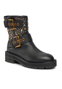 Kurt Geiger Botki 225-Hackney Biker Boot 546505109 Czarny. Kolor: czarny. Materiał: skóra