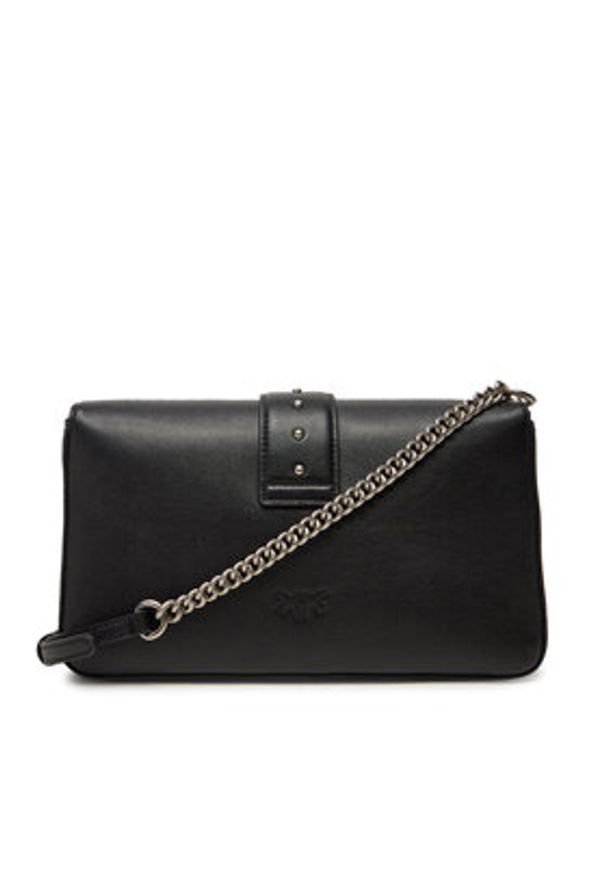 Pinko - PINKO Torebka Love One Classic Slouchy Fl PE 25 PLTT 104524 A0QO Czarny. Kolor: czarny. Materiał: skórzane
