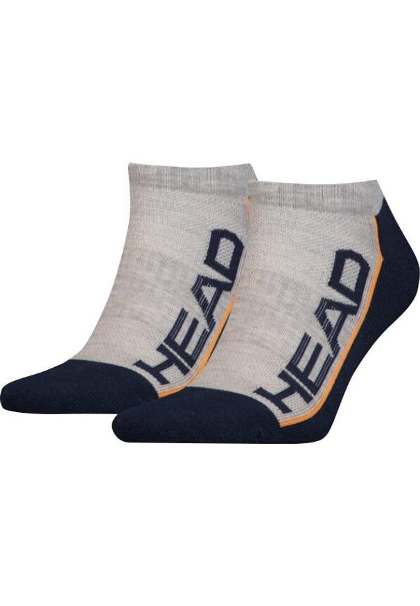 Head - Skarpetki Niskie 2-Pack Szaro-Navy 39-42 Oddychające i Wygodne. Kolor: wielokolorowy