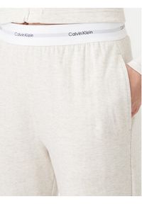 Calvin Klein Underwear Spodnie dresowe 000QS7271E Beżowy Regular Fit. Kolor: beżowy. Materiał: bawełna #4