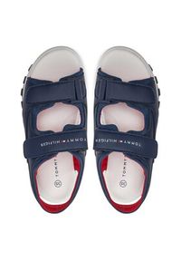 TOMMY HILFIGER - Tommy Hilfiger Sandały T3B2-33430-1591 S Niebieski. Kolor: niebieski #2