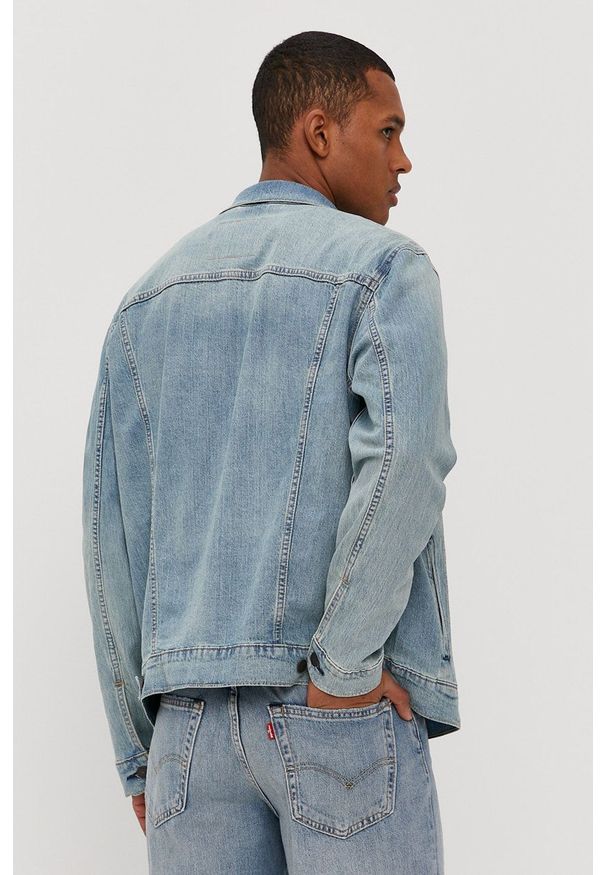 Levi's® - Levi's - Kurtka jeansowa. Okazja: na co dzień, na spotkanie biznesowe. Kolor: niebieski. Materiał: jeans. Styl: biznesowy, casual