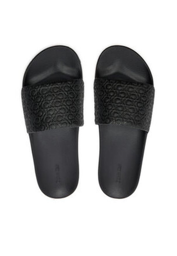 Calvin Klein Klapki Pool Slide Mono HM0HM01517 Czarny. Kolor: czarny