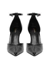 DeeZee Szpilki CEO-LS6049-10 Czarny. Kolor: czarny. Materiał: materiał. Obcas: na szpilce #6