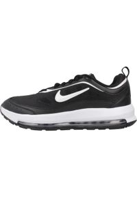 Tenisówki Nike Model Nike Air Max Ap Kolor Czarny. Okazja: na co dzień. Zapięcie: sznurówki. Kolor: biały, wielokolorowy, czarny. Materiał: materiał, syntetyk, tkanina. Szerokość cholewki: normalna. Model: Nike Air Max. Sport: turystyka piesza
