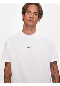 Karl Lagerfeld - KARL LAGERFELD T-Shirt 755053 544221 Biały Regular Fit. Typ kołnierza: dekolt w karo. Kolor: biały. Materiał: bawełna #4