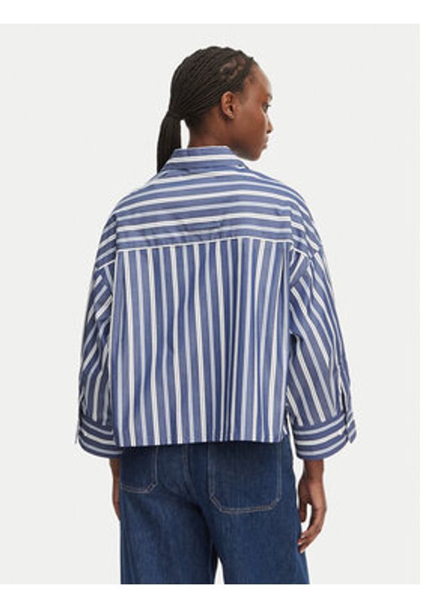 MAX&Co. Koszula Camicia 2616111054200 Granatowy Regular Fit. Kolor: niebieski. Materiał: bawełna