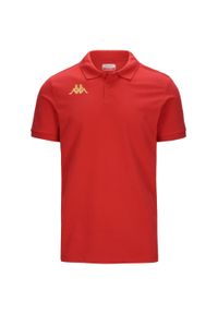 Polo Kappa Gastio. Typ kołnierza: polo. Kolor: czerwony #1